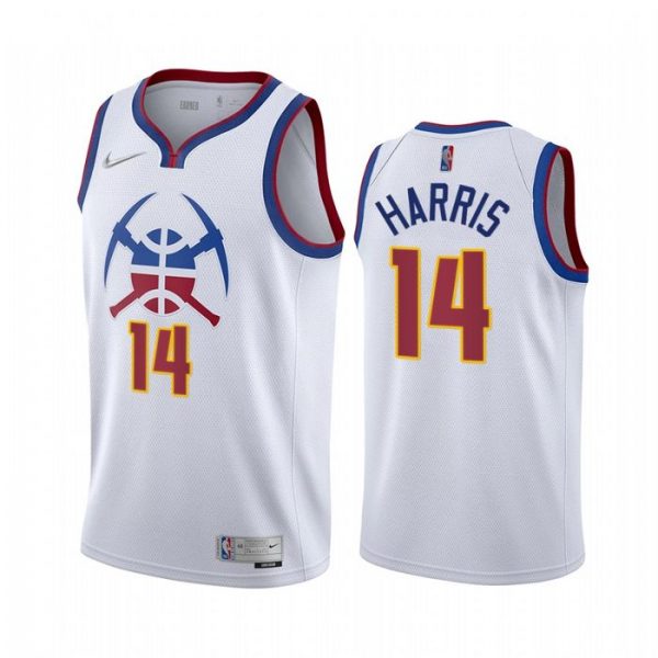Personalized Men’s Gary Harris Denver Nuggets Basketball Jersey White