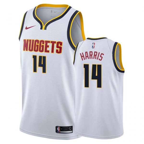 Personalized Men’s Gary Harris Denver Nuggets Basketball Jersey White