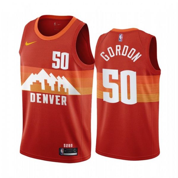 Personalized Men’s Aaron Gordon Denver Nuggets Basketball Jersey Orange