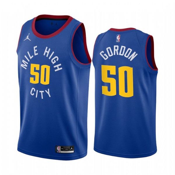 Personalized Men’s Aaron Gordon Denver Nuggets Basketball Jersey Blue