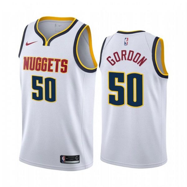 Personalized Men’s Aaron Gordon Denver Nuggets Basketball Jersey White
