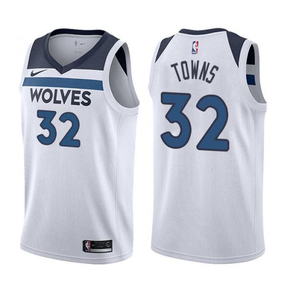 Personalized Men’s Karl-Anthony Towns Minnesota Timberwolves Basketball Jersey White