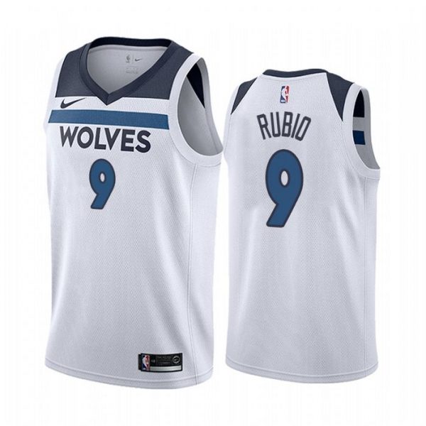 Personalized Men’s Ricky Rubio Minnesota Timberwolves Basketball Jersey White