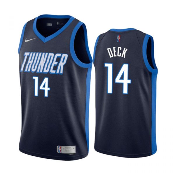 Personalized Men’s Gabriel Deck Oklahoma City Thunder Basketball Jersey Navy