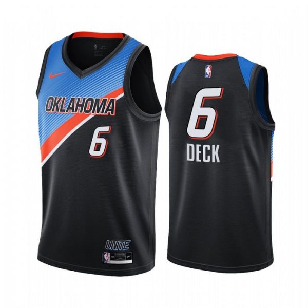 Personalized Men’s Gabriel Deck Oklahoma City Thunder Basketball Jersey Black