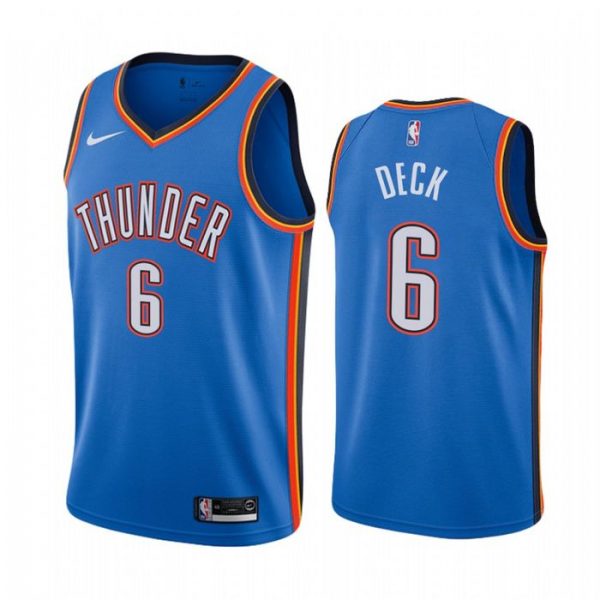 Personalized Men’s Gabriel Deck Oklahoma City Thunder Basketball Jersey Blue