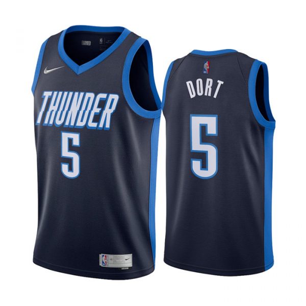Personalized Men’s Luguentz Dort Oklahoma City Thunder Basketball Jersey Navy