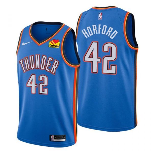 Personalized Men’s Al Horford Oklahoma City Thunder Basketball Jersey Blue