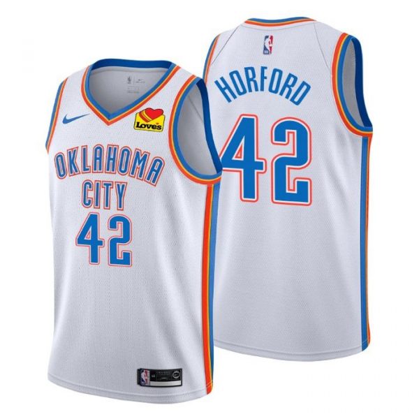 Personalized Men’s Al Horford Oklahoma City Thunder Basketball Jersey White