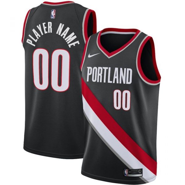 Personalized Men’s Portland Trail Blazers Basketball Jersey Black