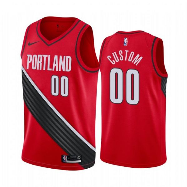 Personalized Men’s Portland Trail Blazers Basketball Jersey Red