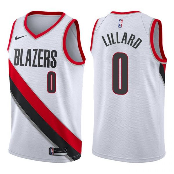 Personalized Men’s Damian Lillard Portland Trail Blazers Basketball Jersey White