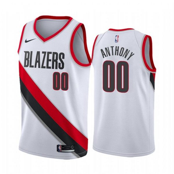 Personalized Men’s Carmelo Anthony Portland Trail Blazers Basketball Jersey White