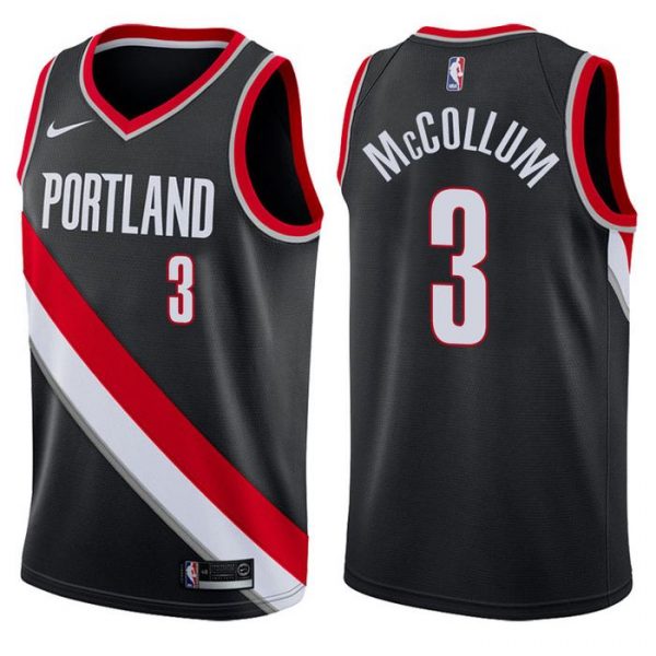 Personalized Men’s C.J. McCollum Portland Trail Blazers Basketball Jersey Black