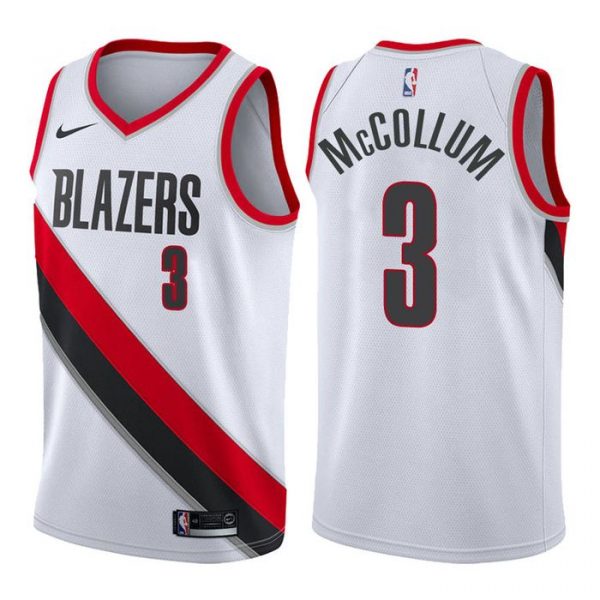 Personalized Men’s C.J. McCollum Portland Trail Blazers Basketball Jersey White