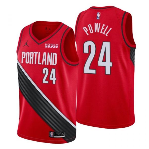 Personalized Men’s Norman Powell Portland Trail Blazers Basketball Jersey Red