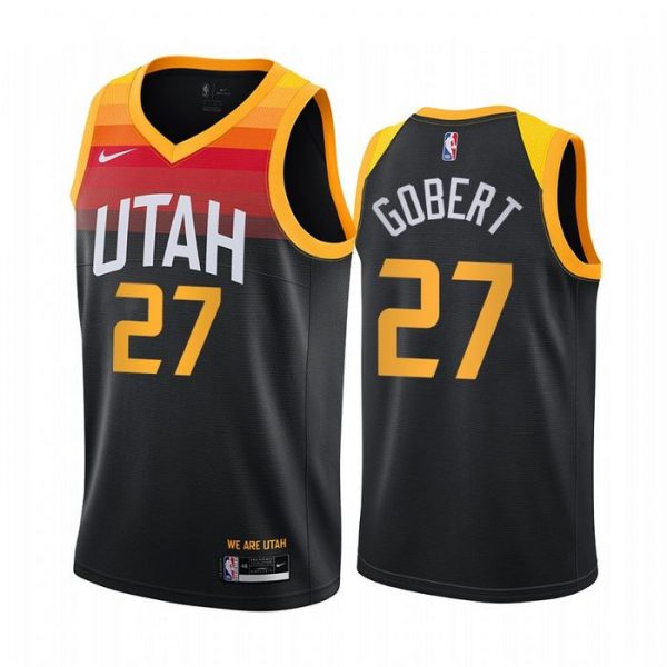 Personalized Men’s Rudy Gobert Utah Jazz Basketball Jersey Black