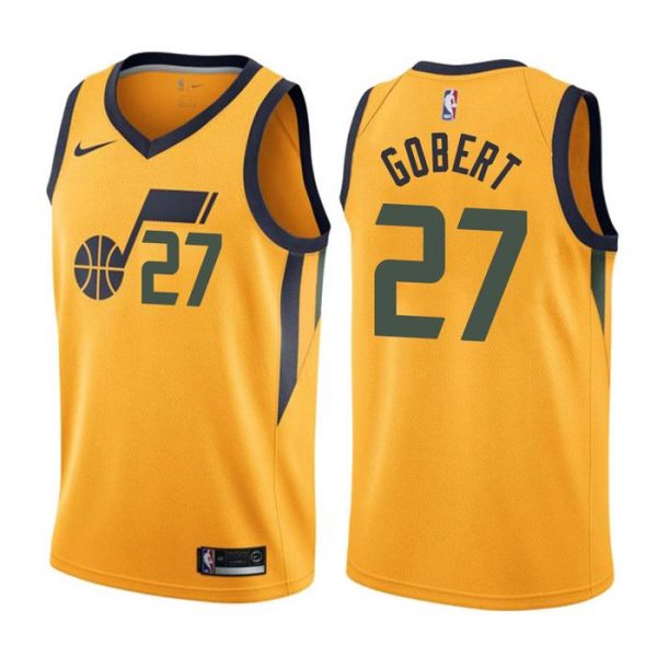 Personalized Men’s Rudy Gobert Utah Jazz Basketball Jersey Gold