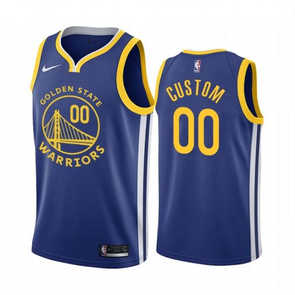 Personalized Men’s Golden State Warriors Basketball Jersey Royal