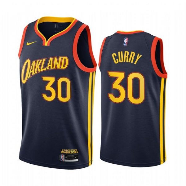 Personalized Men’s Stephen Curry Golden State Warriors Basketball Jersey Navy