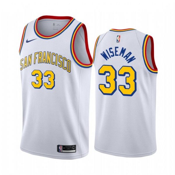 Personalized Men’s James Wiseman Golden State Warriors Basketball Jersey White Classic