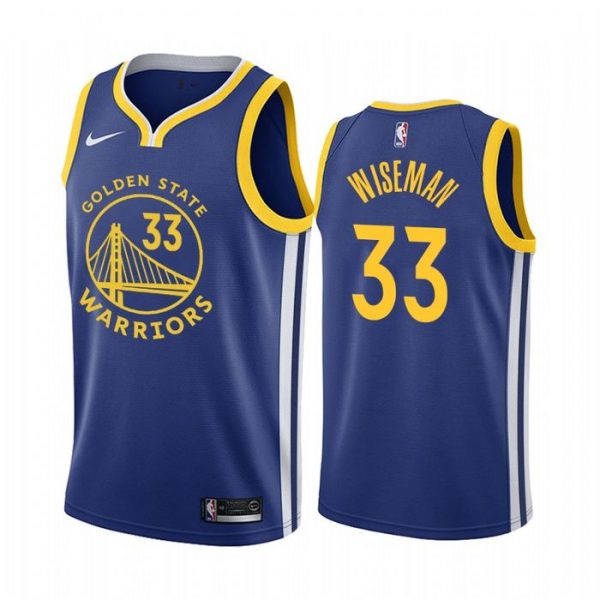Personalized Men’s James Wiseman Golden State Warriors Basketball Jersey Royal