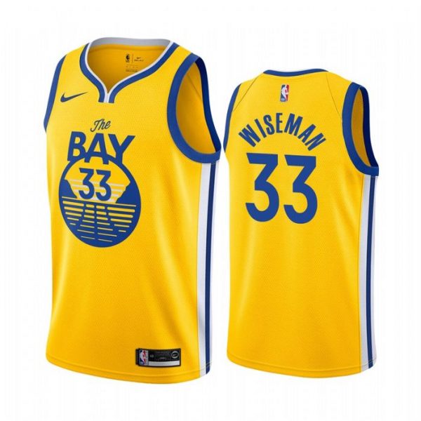 Personalized Men’s James Wiseman Golden State Warriors Basketball Jersey Gold