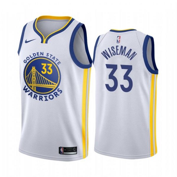 Personalized Men’s James Wiseman Golden State Warriors Basketball Jersey White
