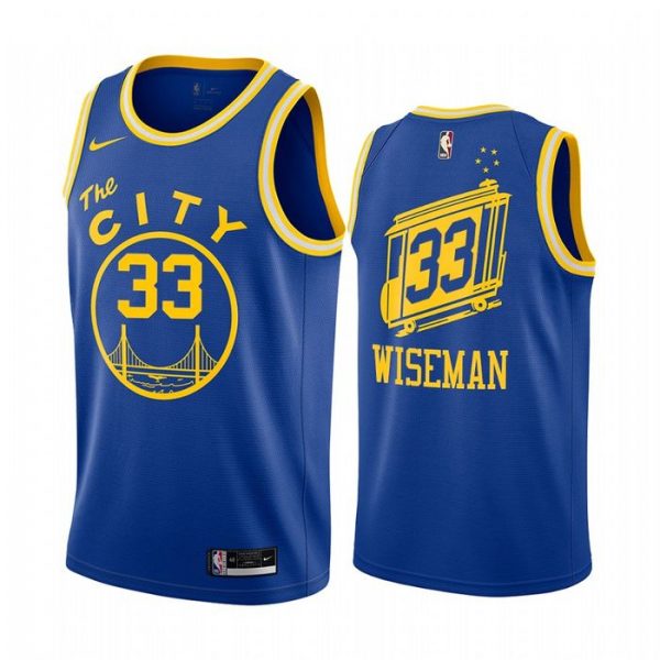 Personalized Men’s James Wiseman Golden State Warriors Basketball Jersey Royal
