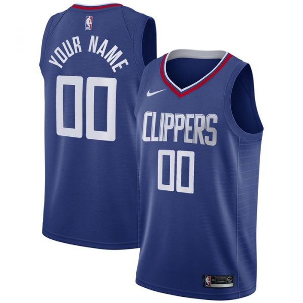 Personalized Men’s Los Angeles Clippers Basketball Jersey Royal