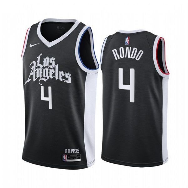 Personalized Men’s Rajon Rondo Los Angeles Clippers Basketball Jersey Black