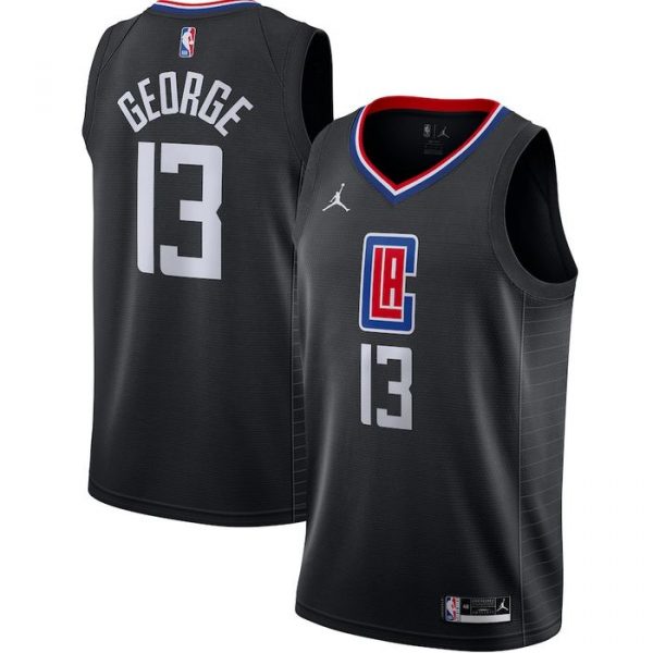 Personalized Men’s Paul George Los Angeles Clippers Basketball Jersey Black