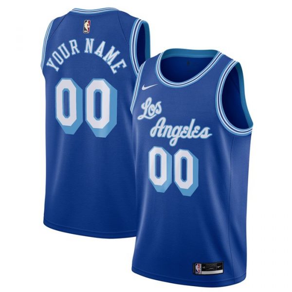 Personalized Men’s Los Angeles Lakers Basketball Jersey Royal