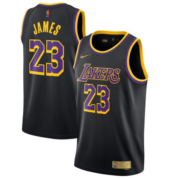 Personalized Men’s LeBron James Los Angeles Lakers Basketball Jersey Black