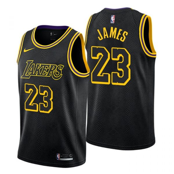 Personalized Men’s LeBron James Los Angeles Lakers Basketball Jersey Mamba Black
