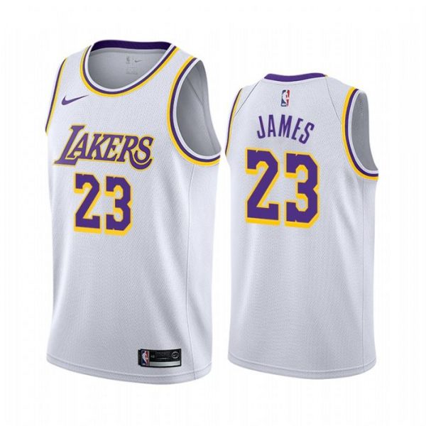 Personalized Men’s LeBron James Los Angeles Lakers Basketball Jersey White