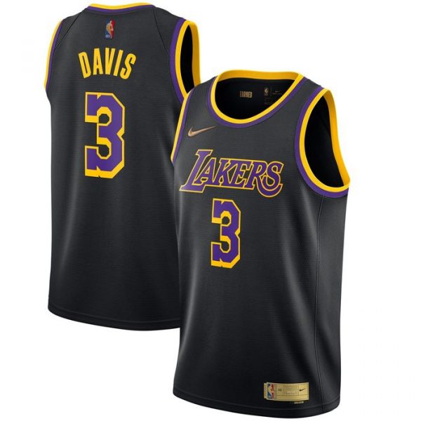 Personalized Men’s Anthony Davis Los Angeles Lakers Basketball Jersey Black