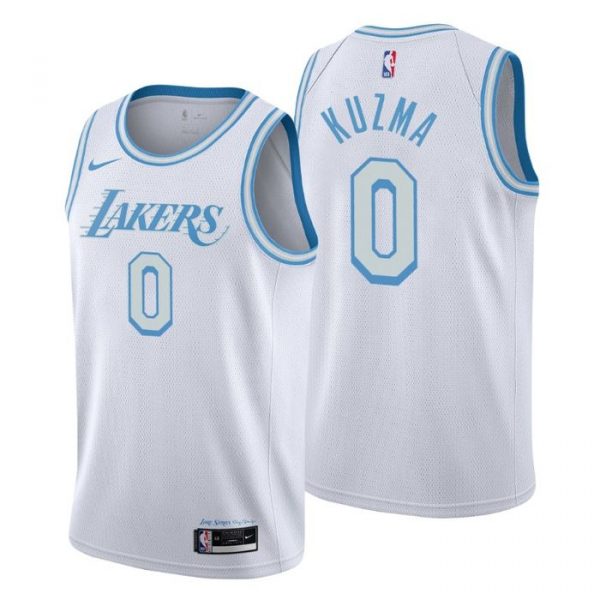 Personalized Men’s Kyle Kuzma Los Angeles Lakers Basketball Jersey White City