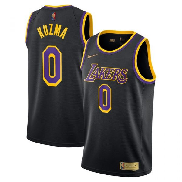 Personalized Men’s Kyle Kuzma Los Angeles Lakers Basketball Jersey Black