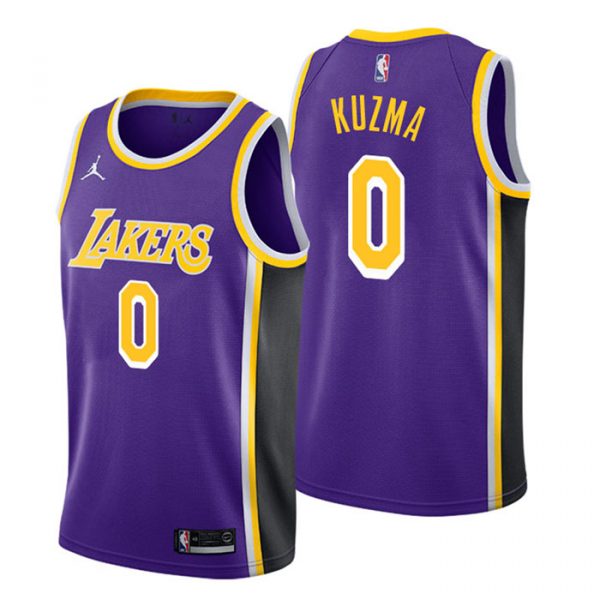 Personalized Men’s Kyle Kuzma Los Angeles Lakers Basketball Jersey Purple