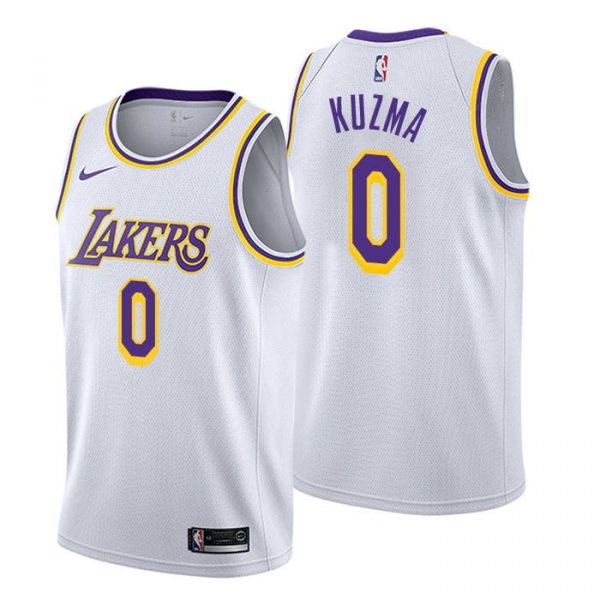 Personalized Men’s Kyle Kuzma Los Angeles Lakers Basketball Jersey White