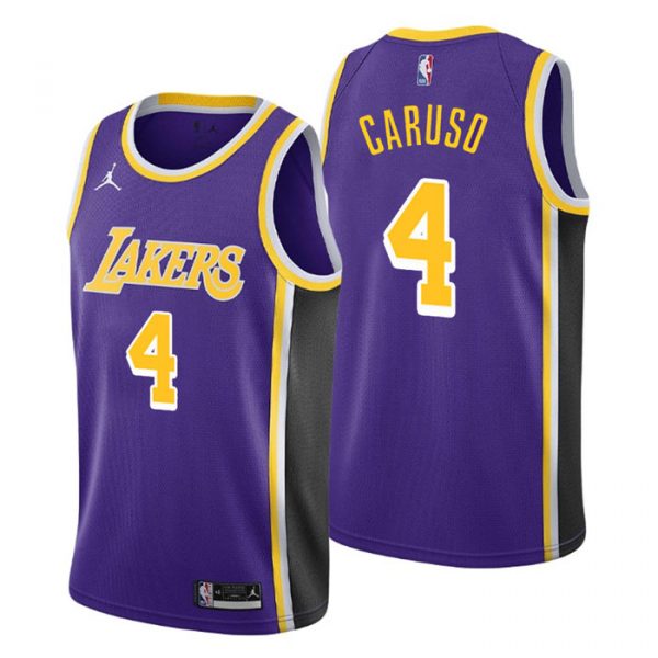 Personalized Men’s Alex Caruso Los Angeles Lakers Basketball Jersey Purple