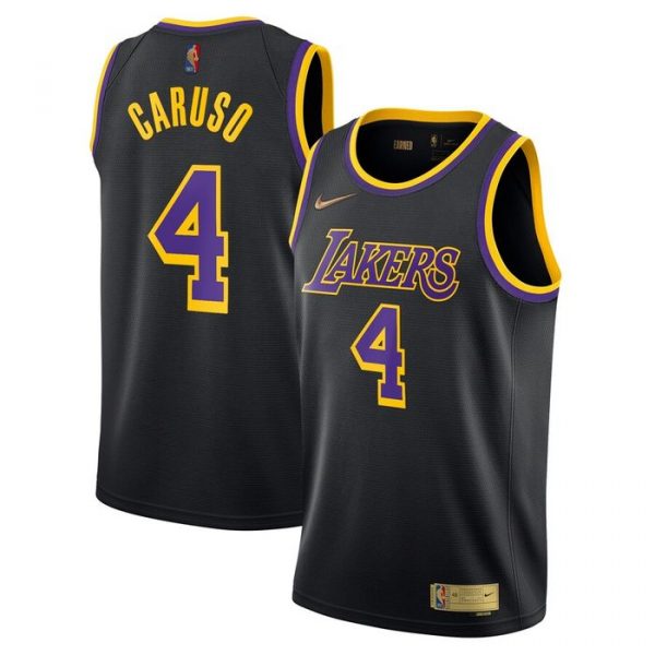 Personalized Men’s Alex Caruso Los Angeles Lakers Basketball Jersey Black