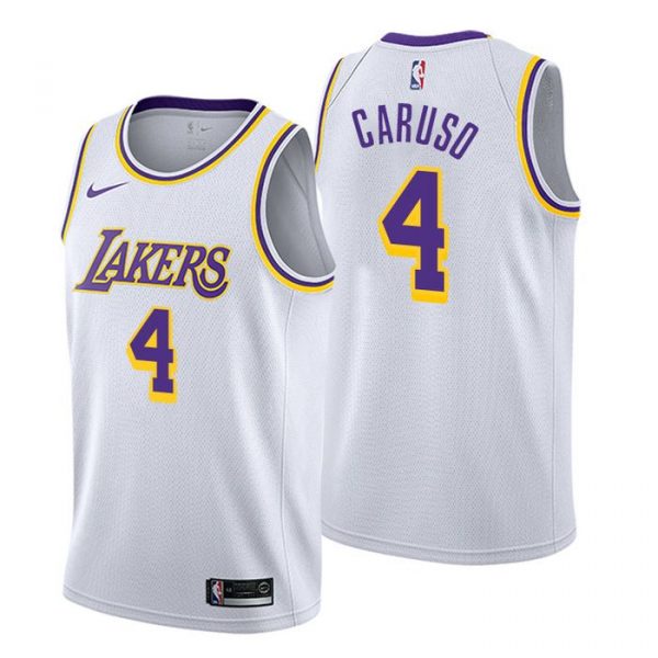 Personalized Men’s Alex Caruso Los Angeles Lakers Basketball Jersey White