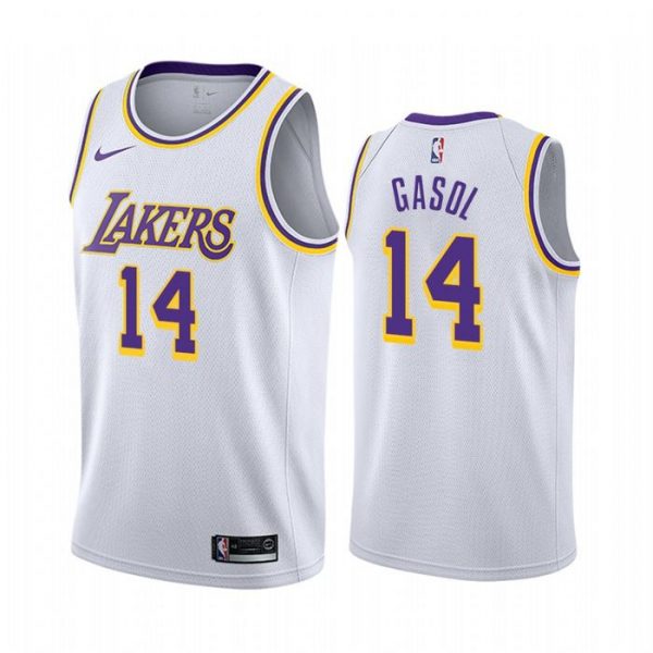 Personalized Men’s Marc Gasol Los Angeles Lakers Basketball Jersey White