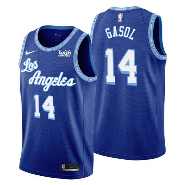 Personalized Men’s Marc Gasol Los Angeles Lakers Basketball Jersey Royal