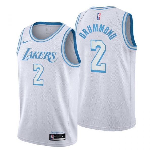 Personalized Men’s Andre Drummond Los Angeles Lakers Basketball Jersey White City