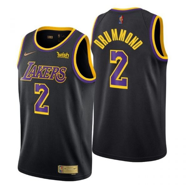 Personalized Men’s Andre Drummond Los Angeles Lakers Basketball Jersey Black