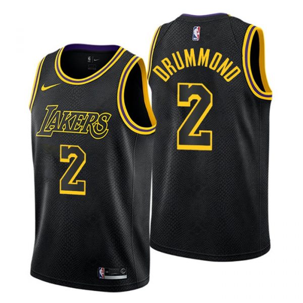 Personalized Men’s Andre Drummond Los Angeles Lakers Basketball Jersey Mamba Black