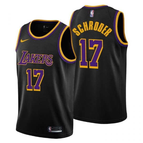 Personalized Men’s Dennis Schroder Los Angeles Lakers Basketball Jersey Black